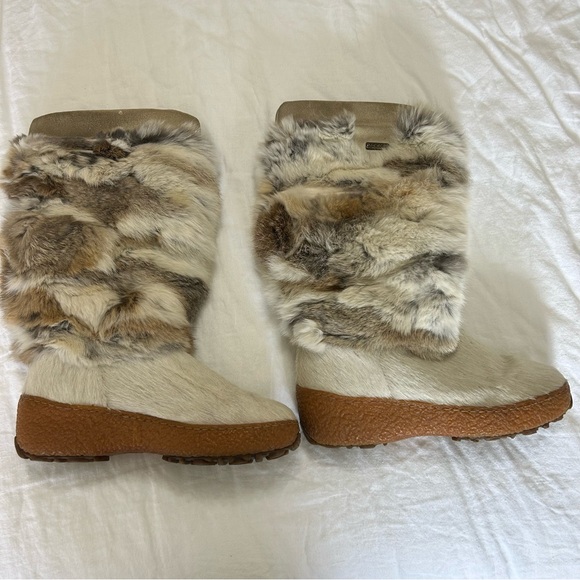 Oscar Sport Après-ski-Ski Women's rabbit Fur Winter Boots size 6 - Picture 2 of 16